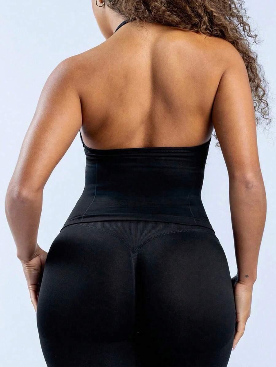 SHEIN CZARNY SPORTOWY TOP S06__S