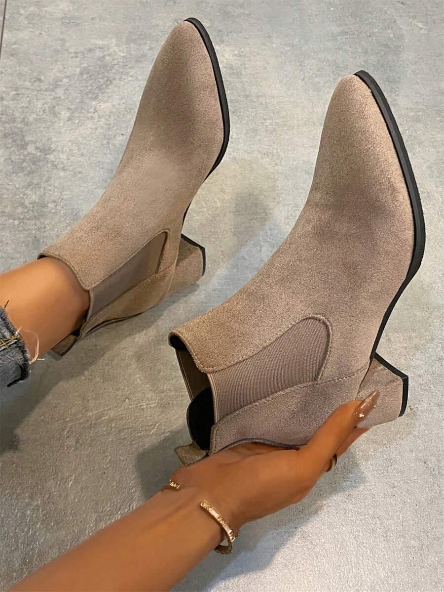 SHEIN BRĄZOWE BOTKI OBCAS W01__40,5