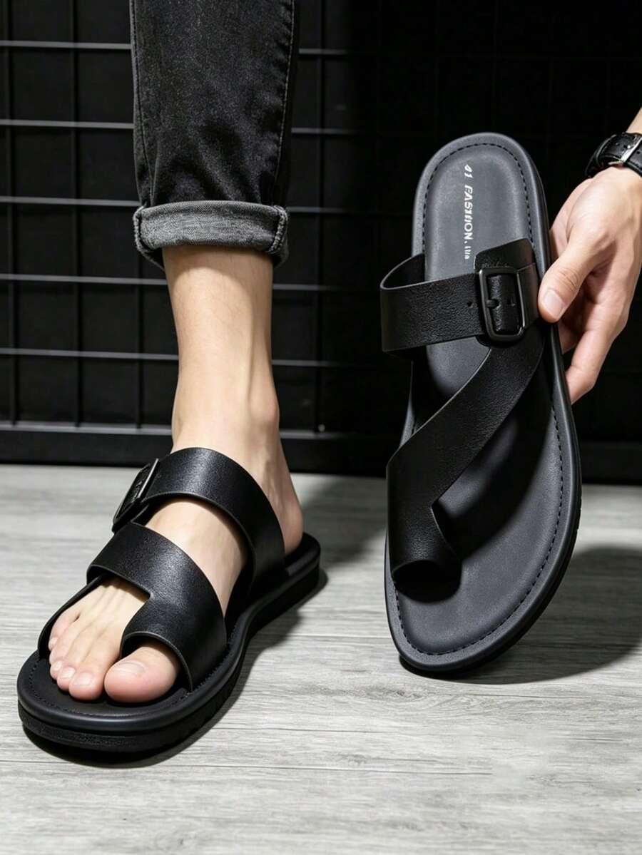 SHEIN CZARNE KLAPKI PŁASKI OBCAS S06__44