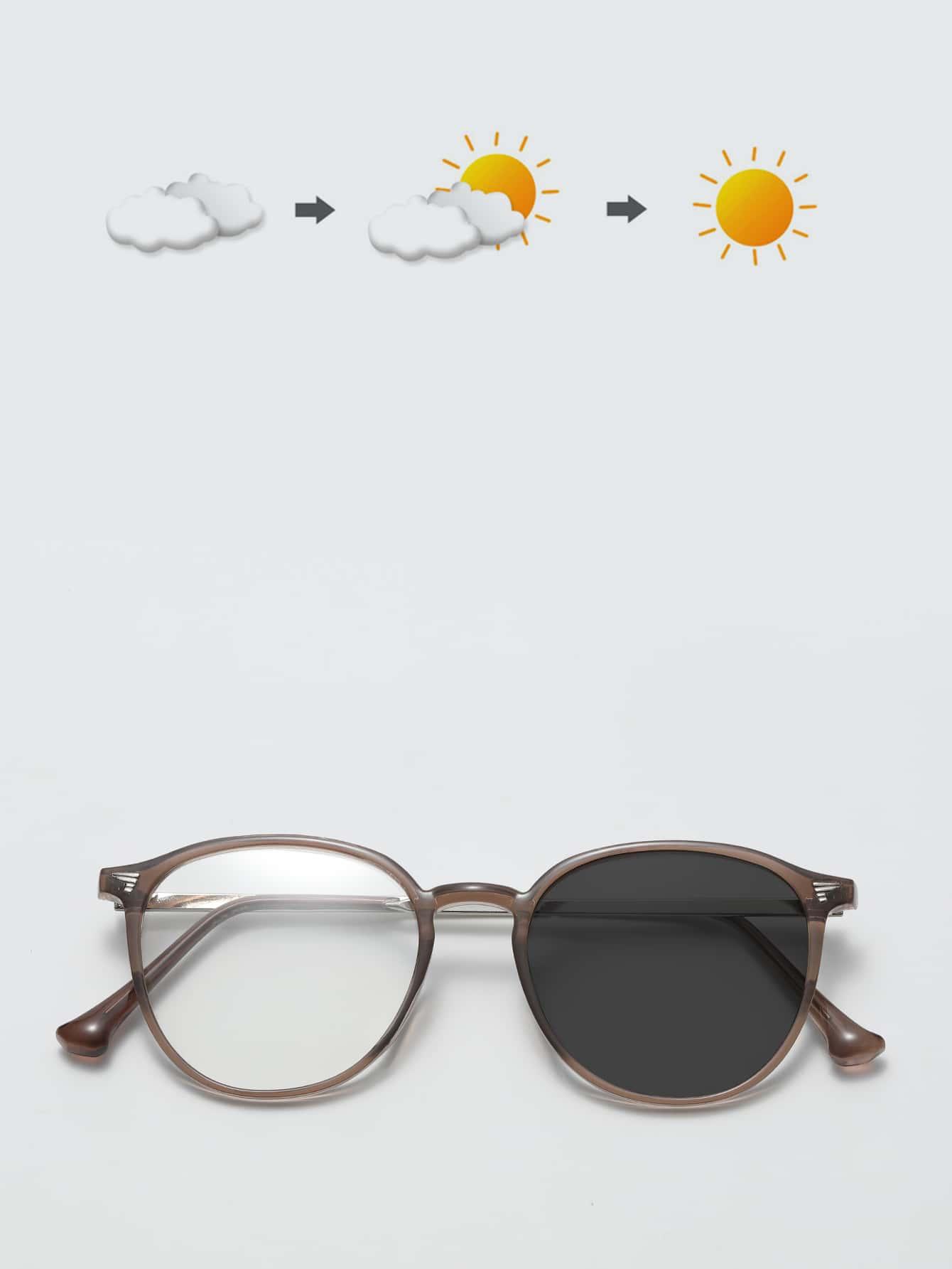 SHEIN BRĄZOWE OKULARY PRZECIWSŁONECZNE S07