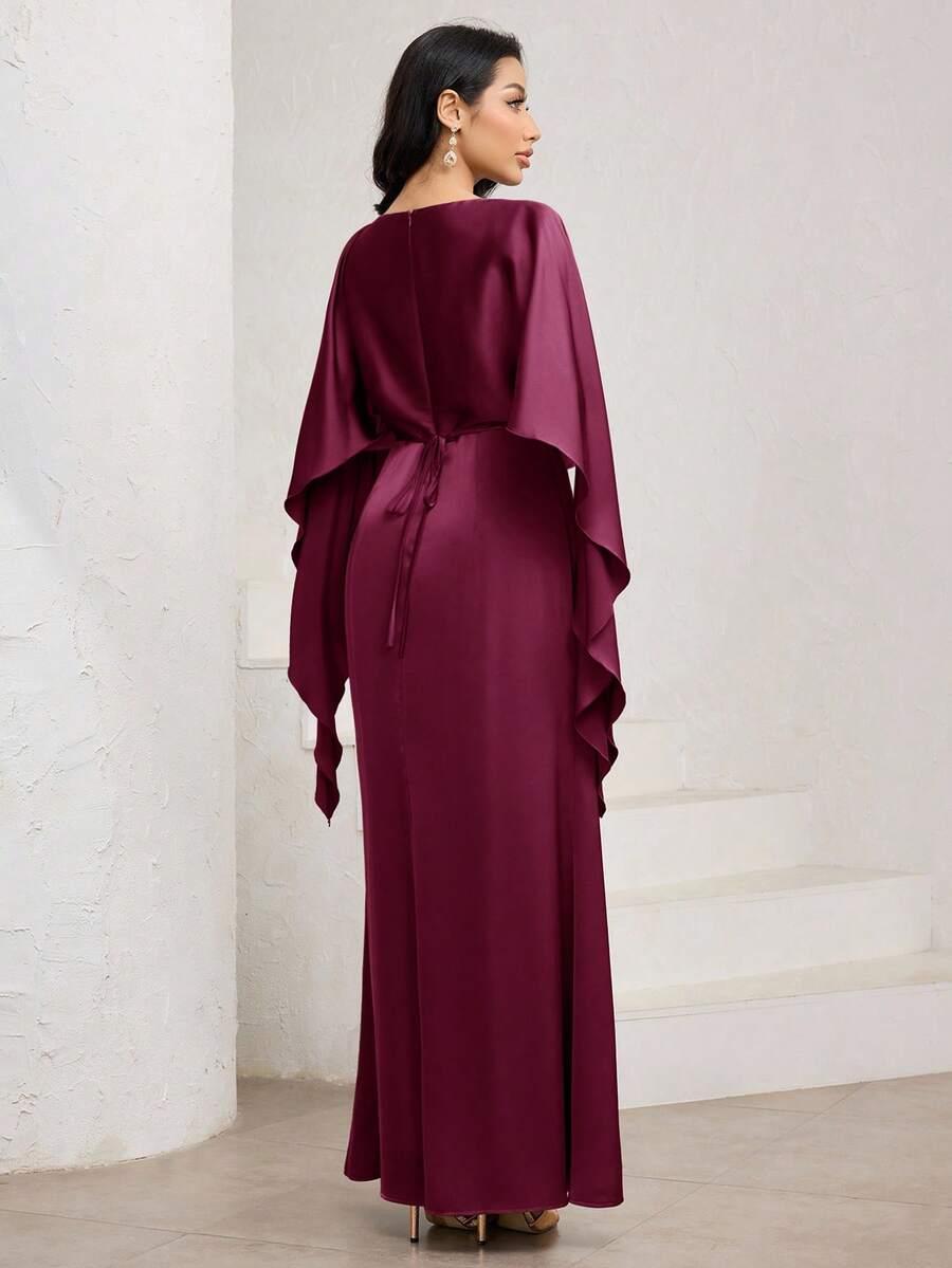 SHEIN RÓŻOWA MAXI SUKIENKA S06__L