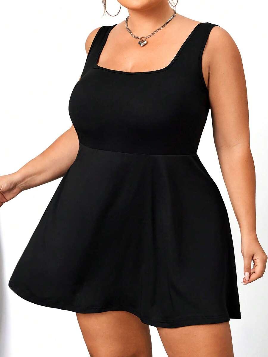 SHEIN CZARNA MINI SUKIENKA S06__56/58
