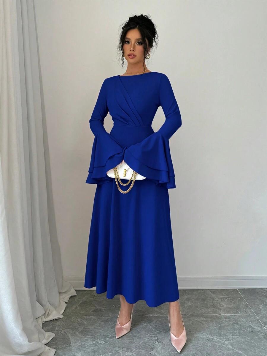 SHEIN CHABROWA MAXI SUKIENKA S06__S