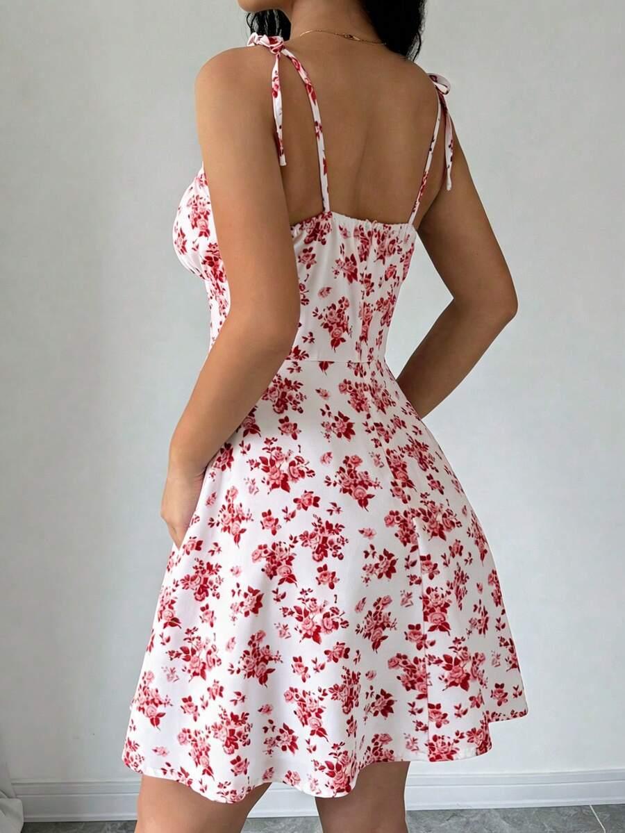 SHEIN MINI SUKIENKA NA RAMIĄCZKACH S06__XL