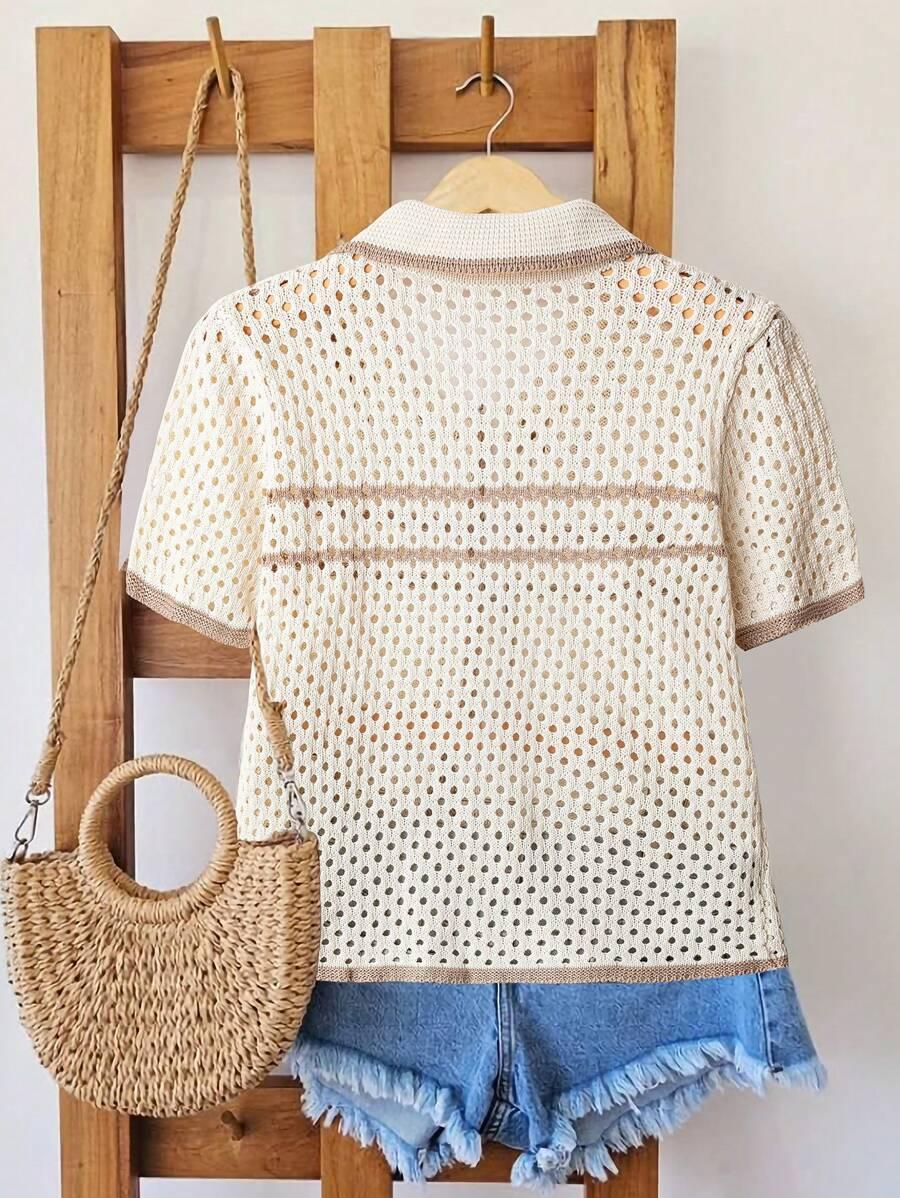 SHEIN DZIANINOWA KOSZULA GUZIKI S06__XS