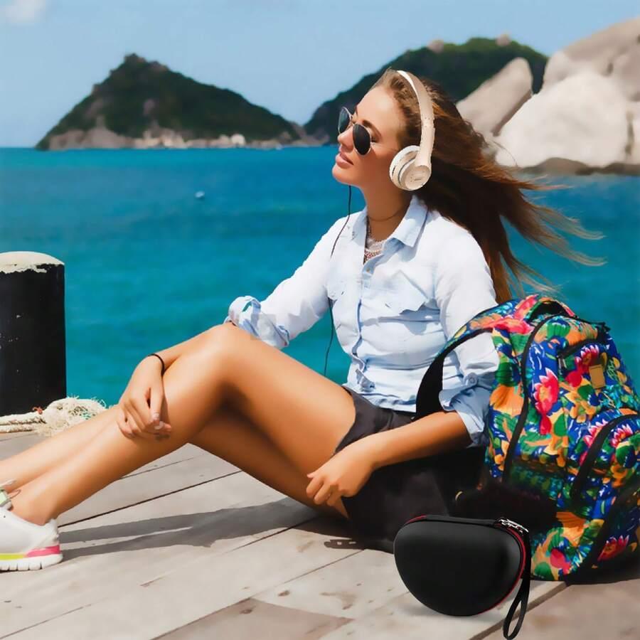 SHEIN CZARNE ETUI NA SŁUCHAWKI S07__20X10