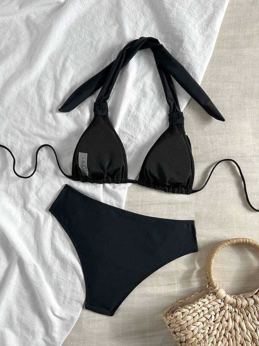 SHEIN DWUCZĘŚCIOWY STRÓJ KĄPIELOWY S09__L