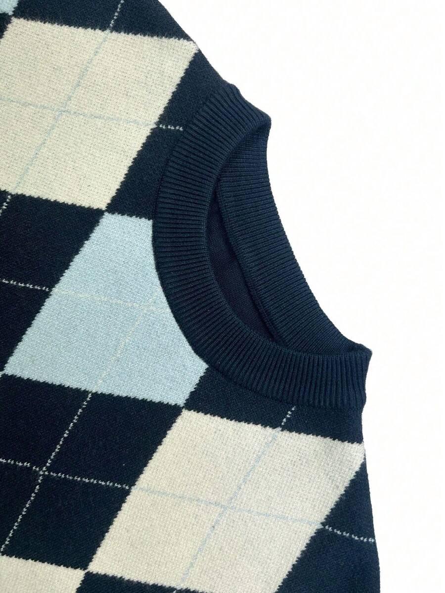 SHEIN SWETER OKRĄGŁY DEKOLT WZÓR S06__46