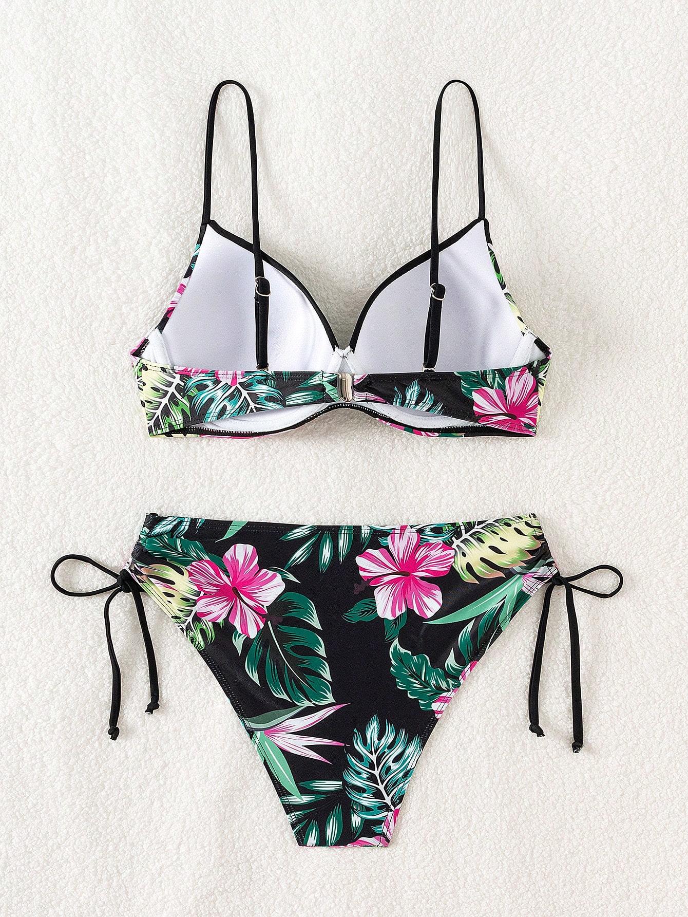 SHEIN DWUCZĘŚCIOWY STRÓJ KĄPIELOWY S09__L