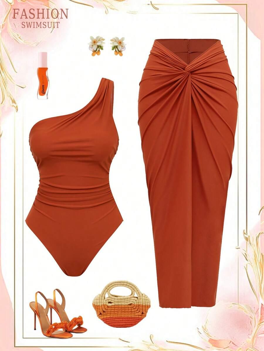 SWIM OASIS KOMPLET JEDNOCZĘŚCIOWY STRÓJ KĄPIELOWY SARONG S09__L