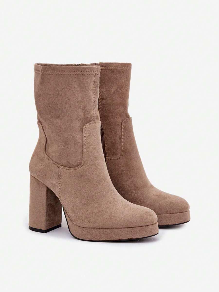 SHEIN BRĄZOWE BOTKI OBCAS W01__39,5