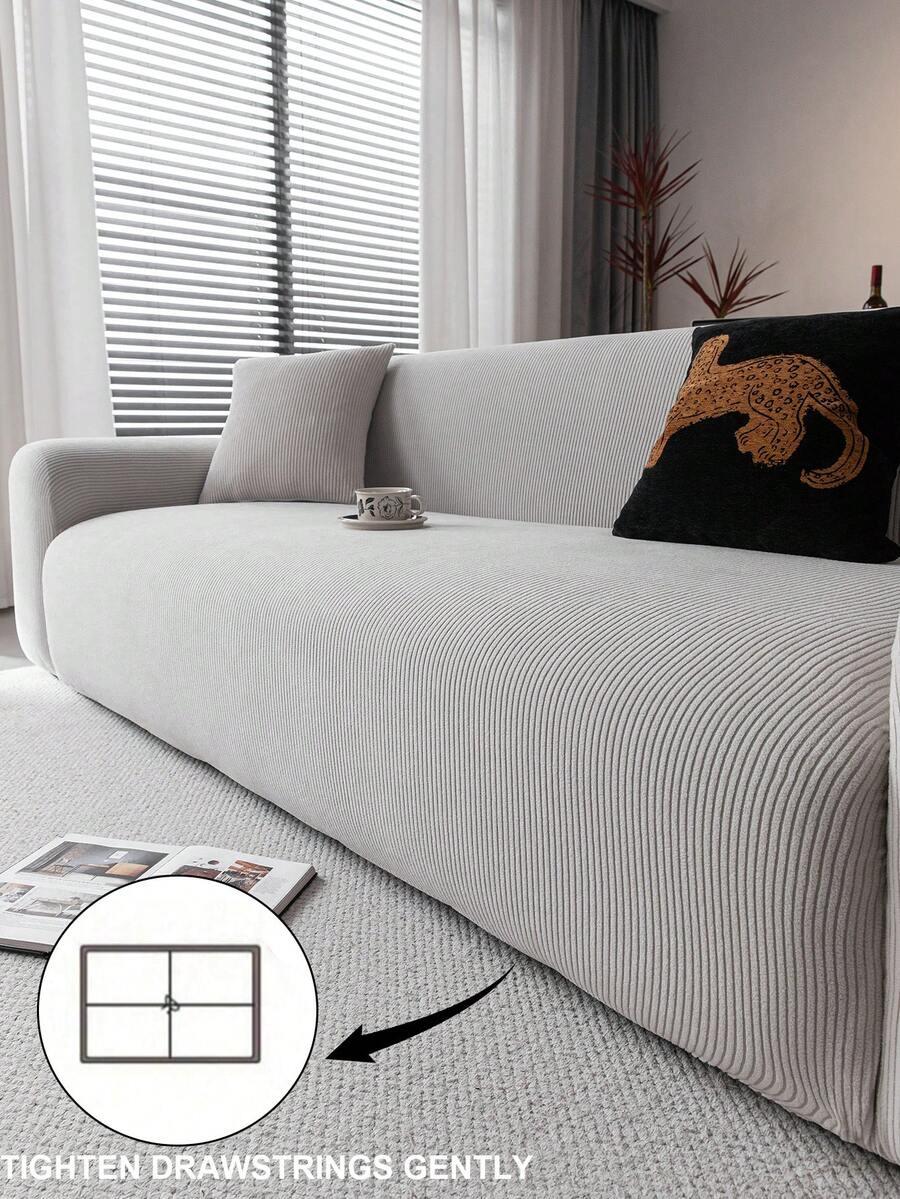 SHEIN SZARY POKROWIEC NA KANAPĘ S07__180X200