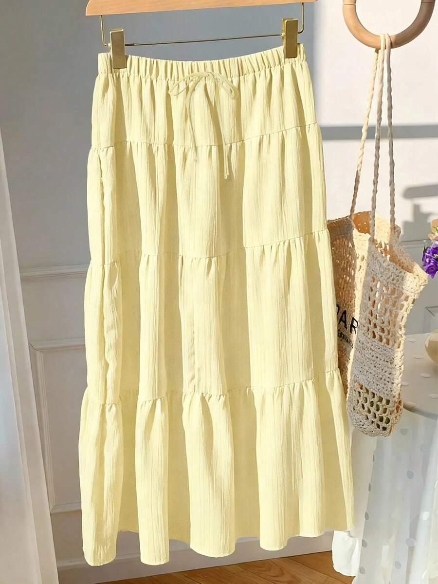 SHEIN ŻÓŁTA MAXI SPÓDNICA S06__M