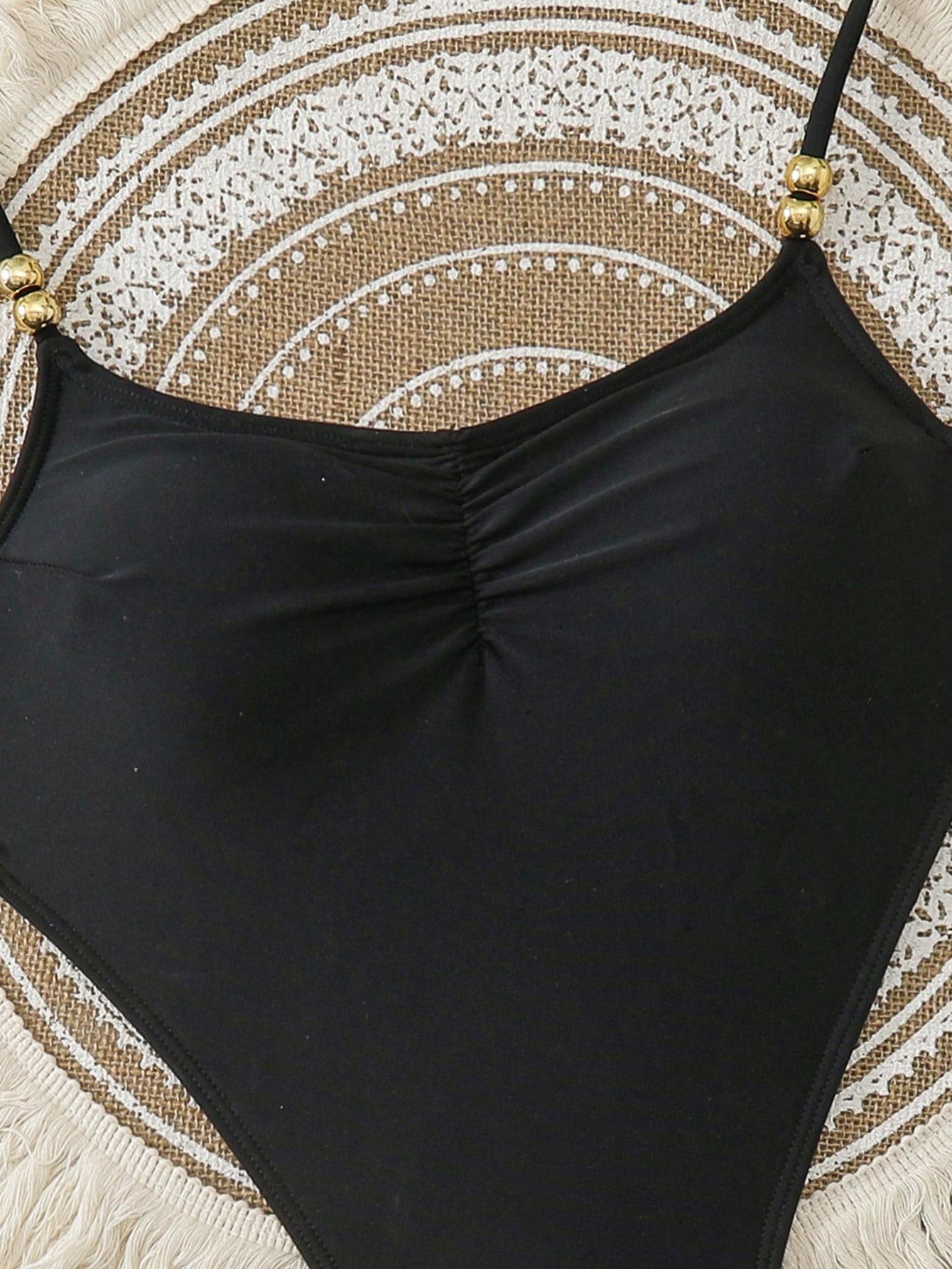 SHEIN JEDNOCZĘŚCIOWY STRÓJ KĄPIELOWY S09__S
