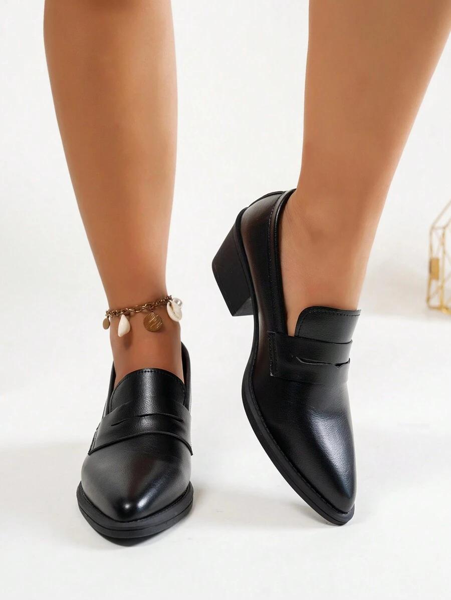 SHEIN CZARNE MOKASYNY OBCAS S06__38
