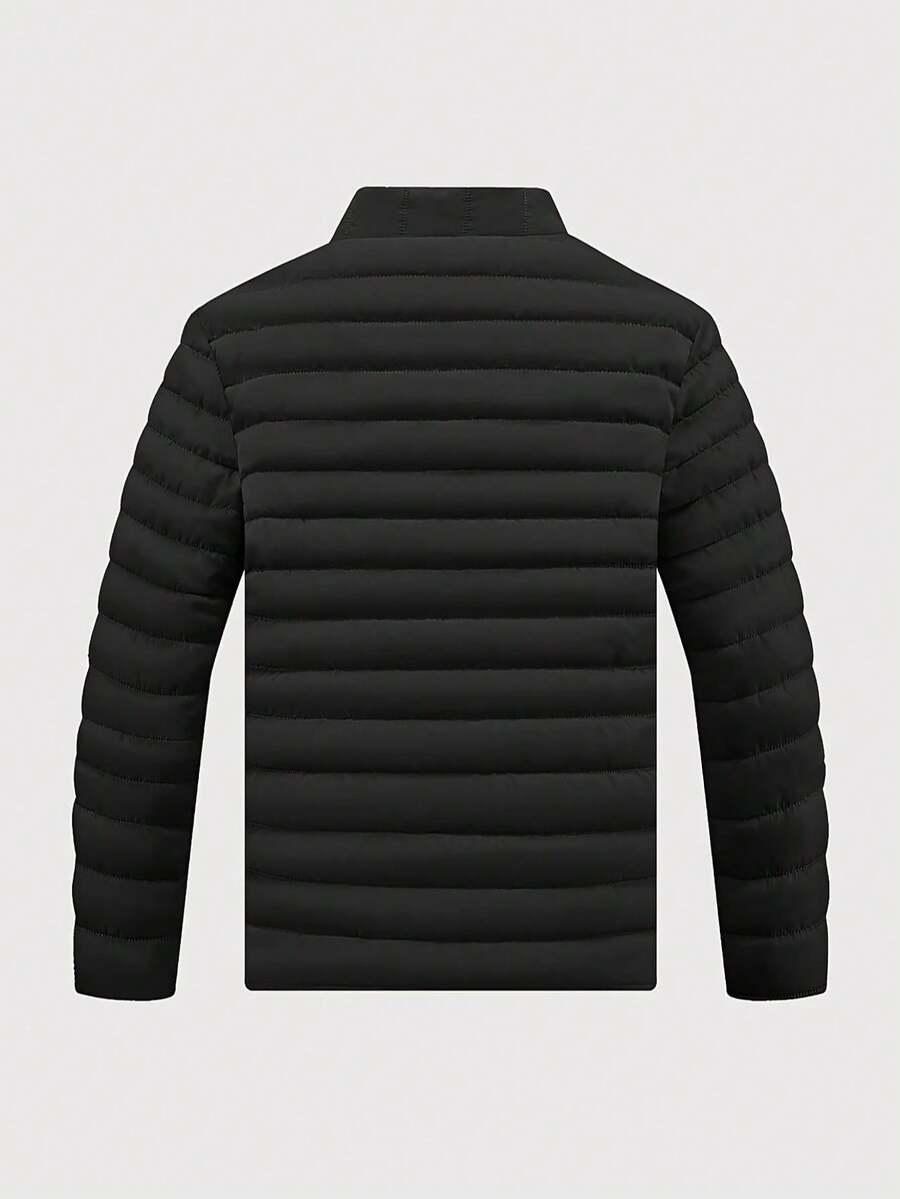 SHEIN CZARNA PIKOWANA KURTKA ZAMEK W01__XL