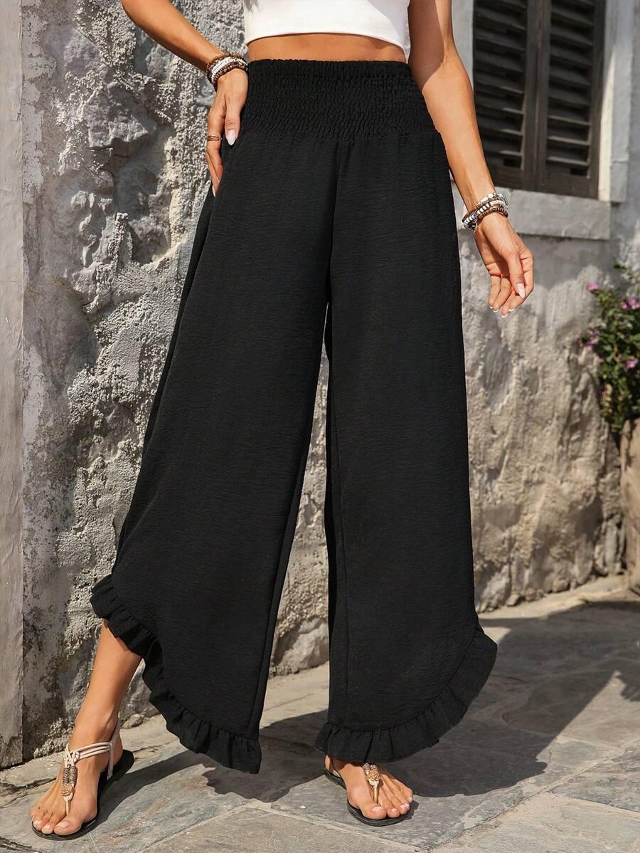 SHEIN CZARNE SPODNIE CASUAL S06__M