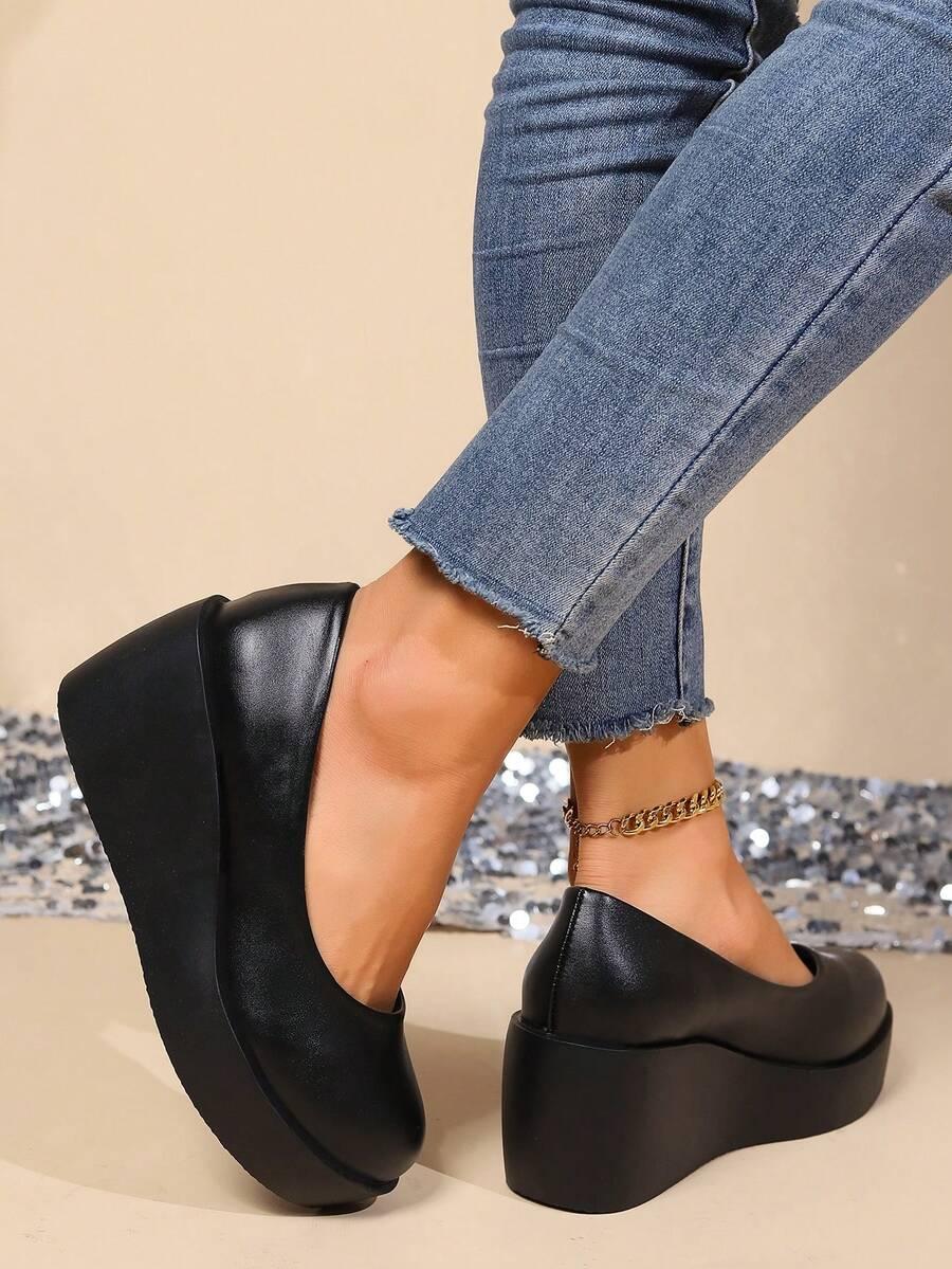 SHEIN CZARNE BALERINY KOTURN S06__38