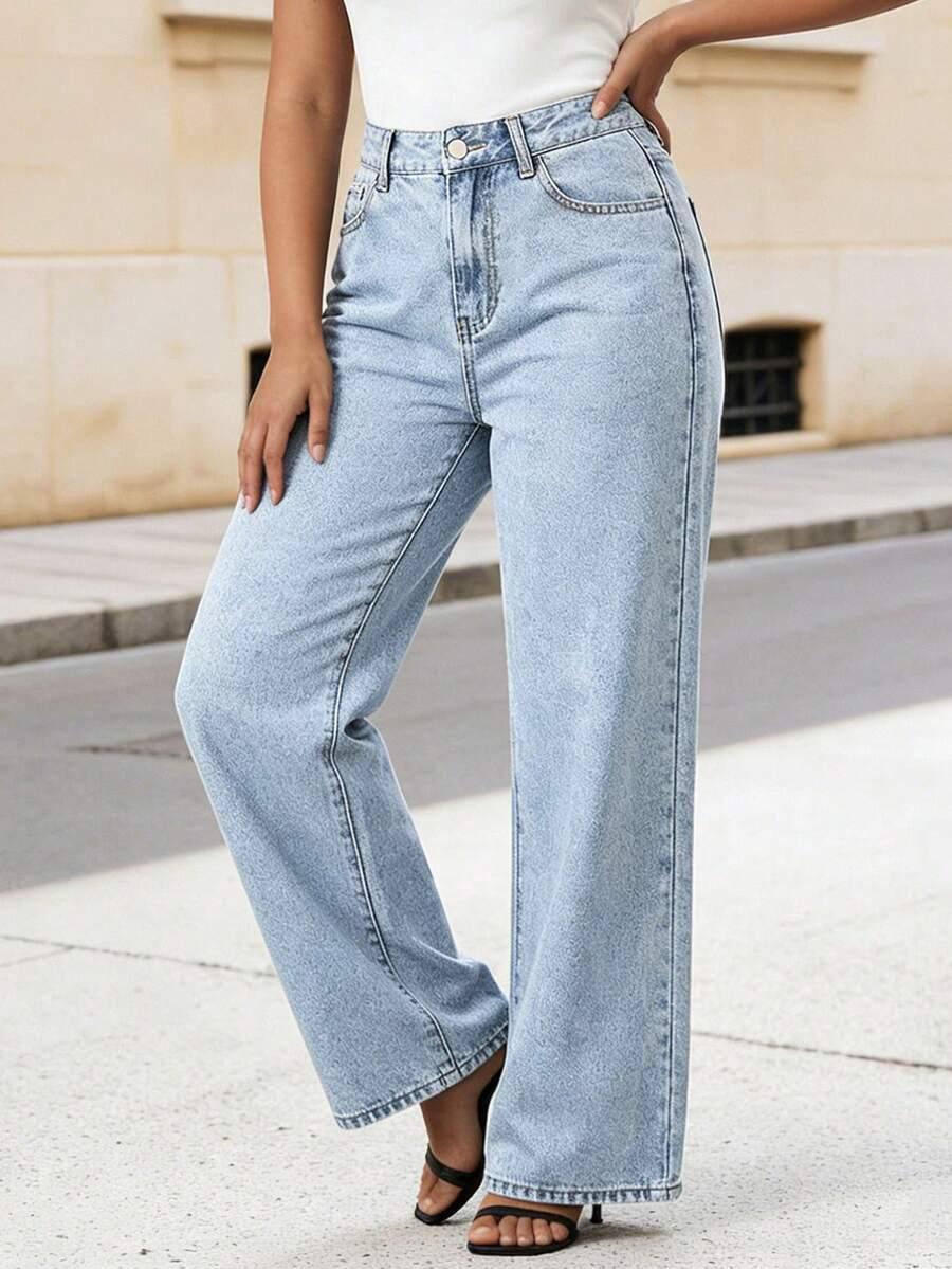 SHEIN NIEBIESKIE JEANSY KIESZENIE S06__48