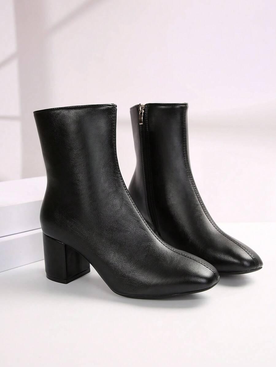 SHEIN CZARNE BOTKI IMITACJA SKÓRY W01__40,5