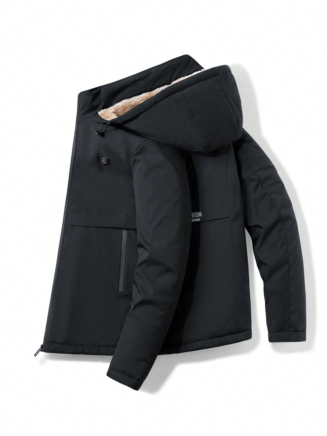 SHEIN CZARNA KURTKA KAPTUR W01__L