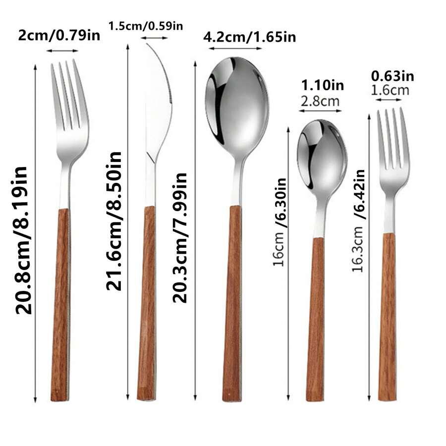 SHEIN KOMPLET SZTUĆCÓW 25-PACK S07