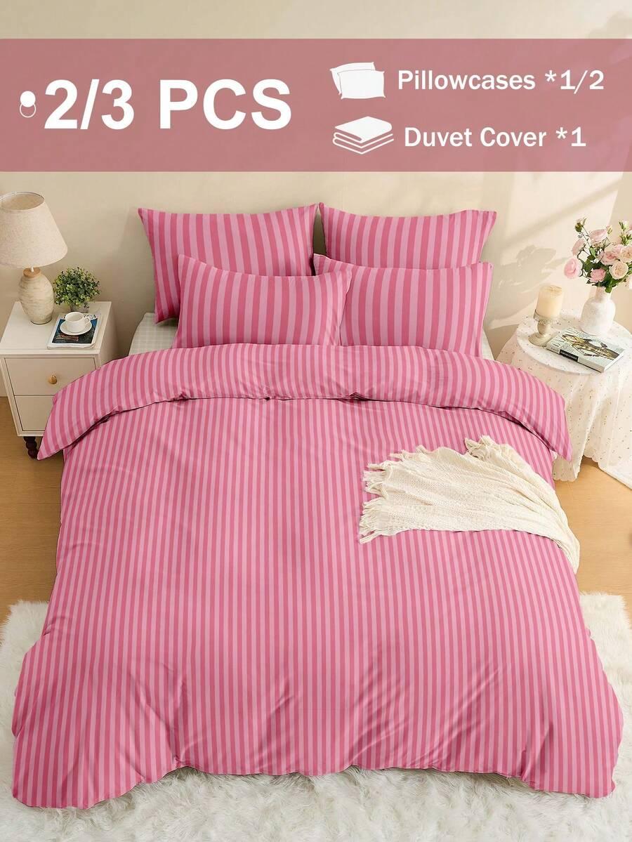 SHEIN RÓŻOWY KOMPLET POŚCIELI S07__150X200