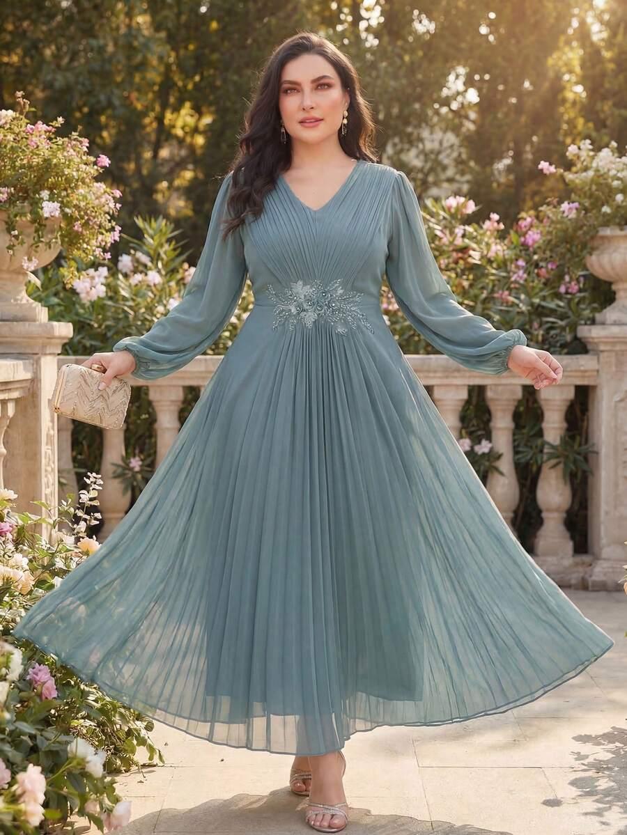 SHEIN SUKIENKA Z DŁUGIM RĘKAWEM S06__XXL