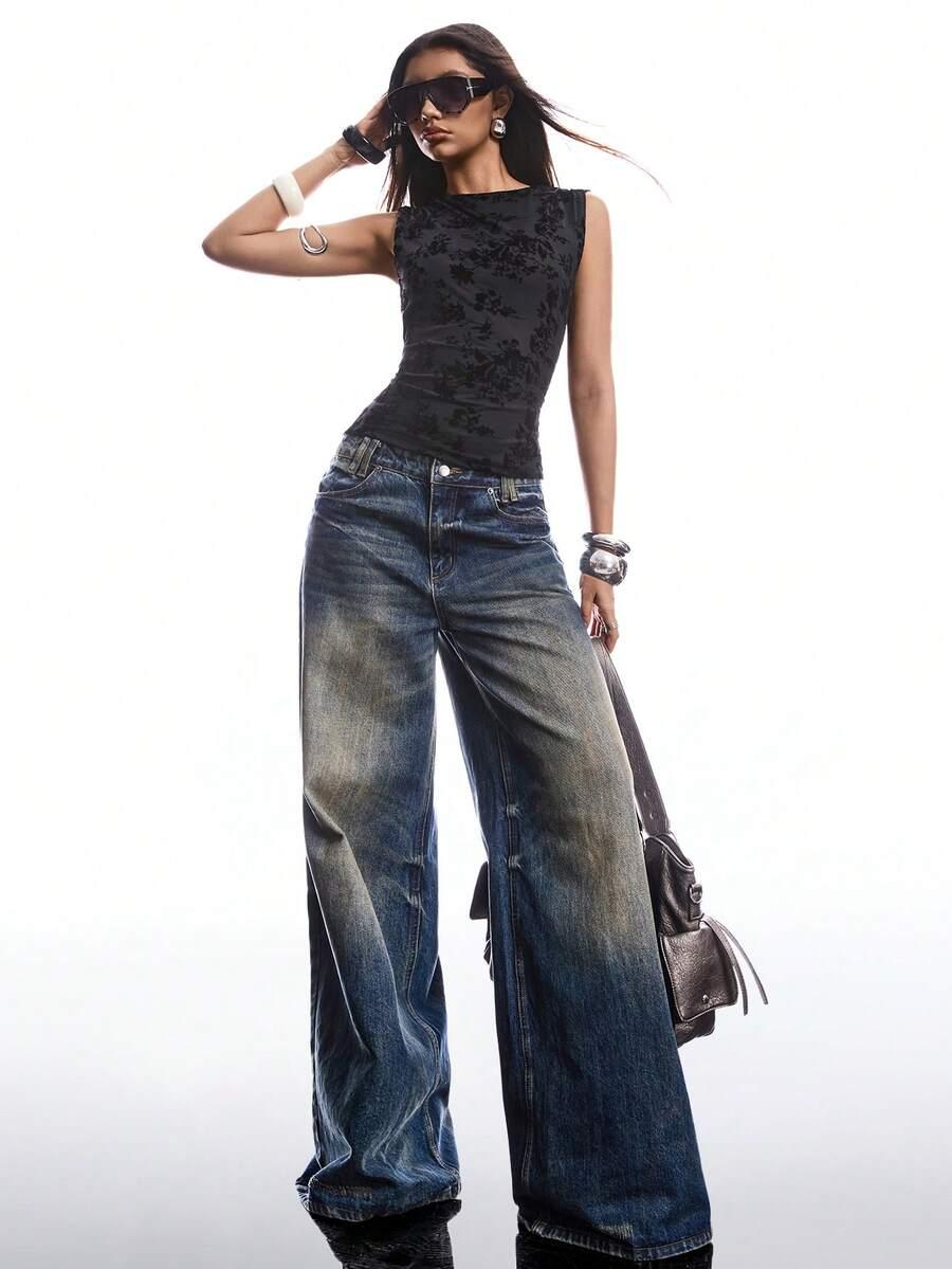 SHEIN CZARNY TOP ODKRYTE PLECY S06__M