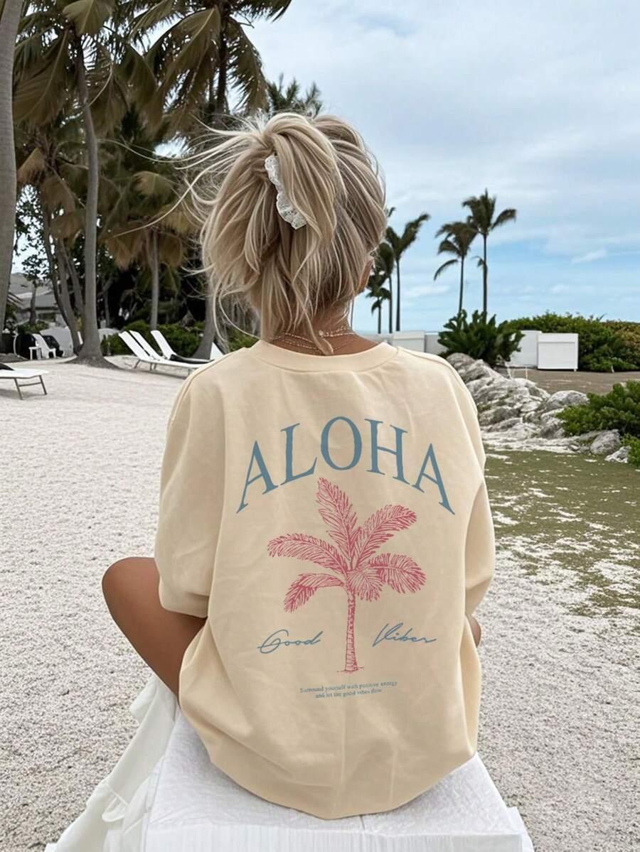 SHEIN ŻÓŁTY T-SHIRT NADRUK S06__158/162