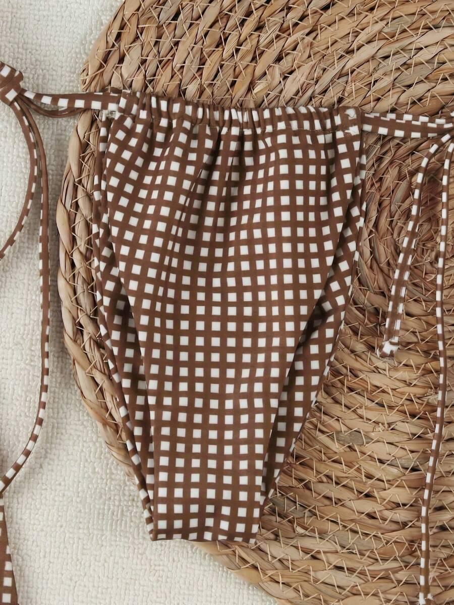 SHEIN TRZYCZĘŚCIOWY STRÓJ KĄPIELOWY S09__L