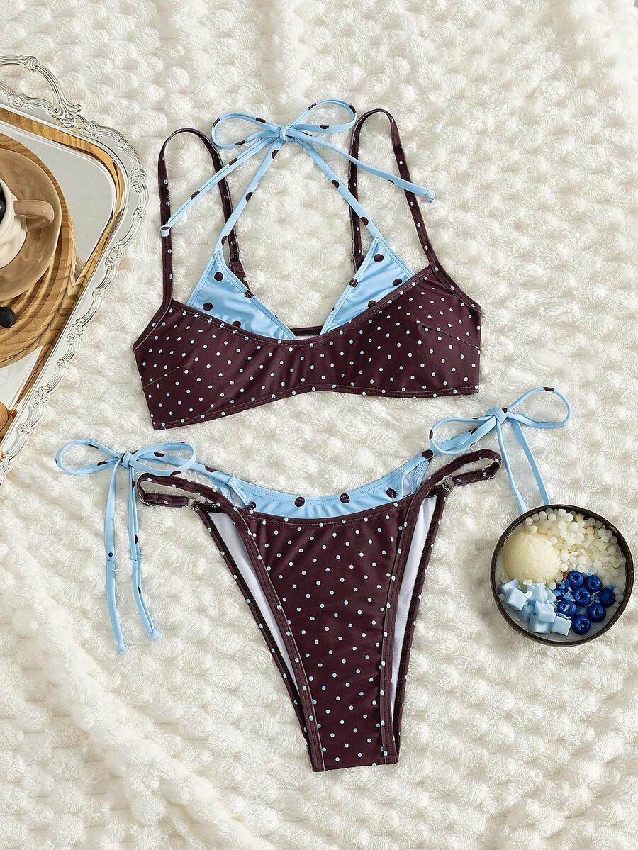 SHEIN DWUCZĘŚCIOWY STRÓJ KĄPIELOWY S09__XS