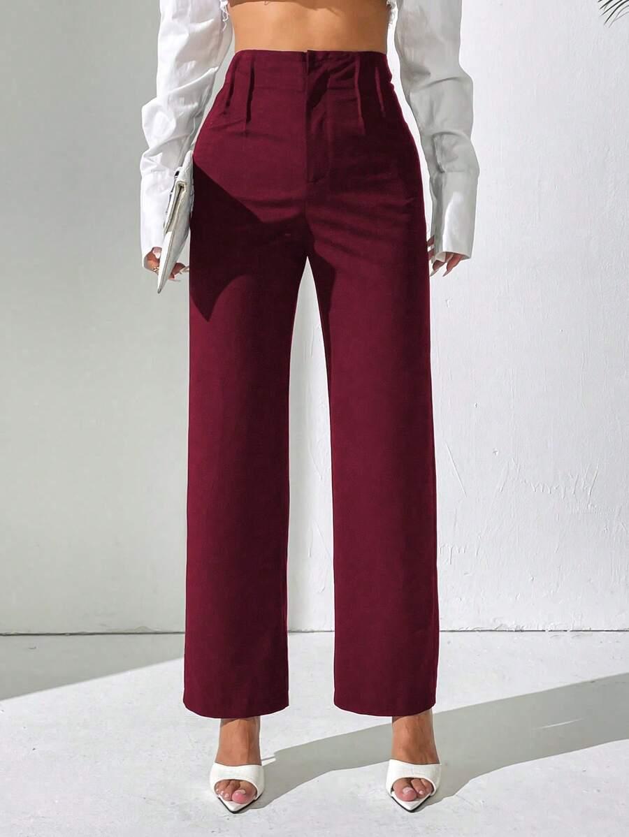 SHEIN BORDOWE SPODNIE CASUAL S06__M