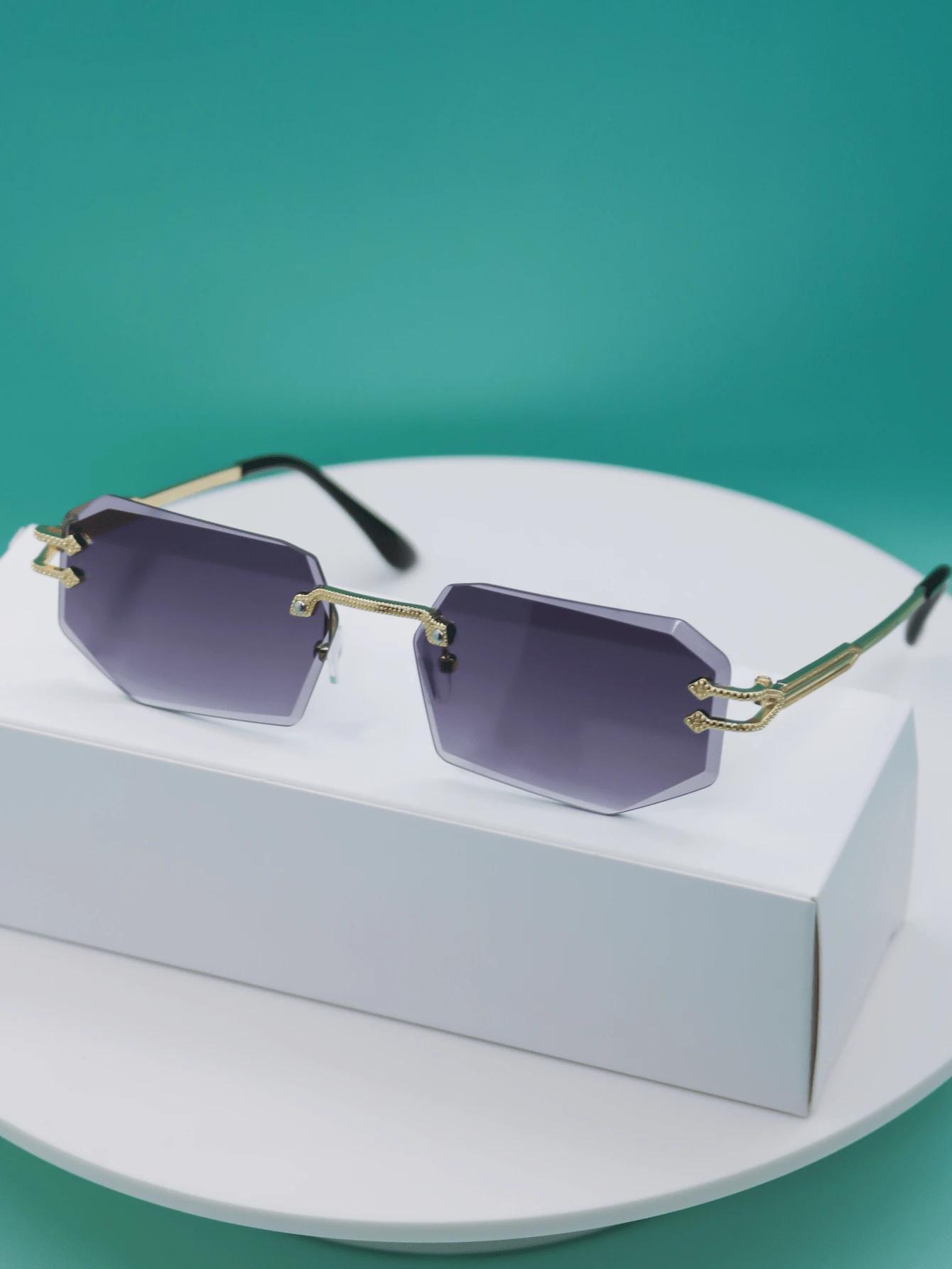 SHEIN ZIELONE OKULARY PRZECIWSŁONECZNE S07