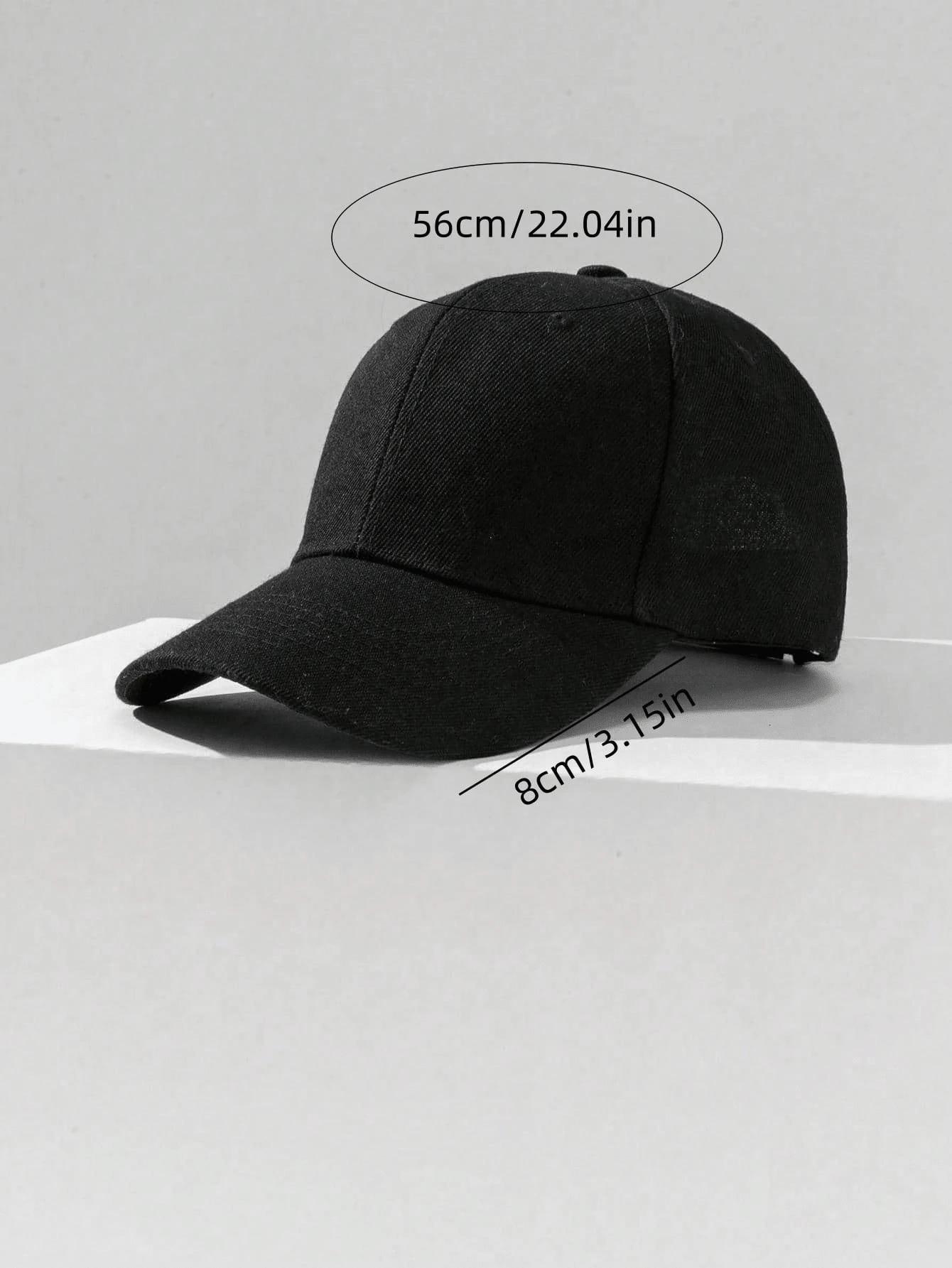 SHEIN CZARNA CZAPKA Z DASZKIEM