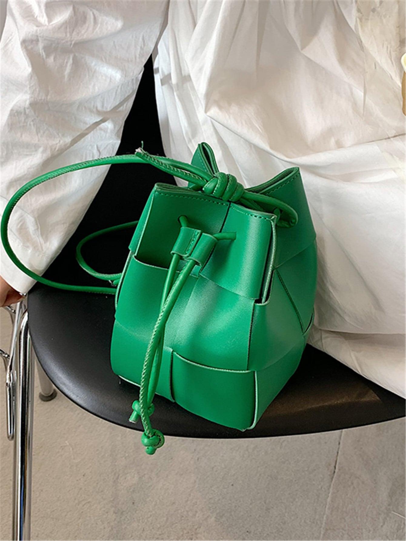 SHEIN ZIELONA TOREBKA IMITACJA SKÓRY S07__18X12X12CM