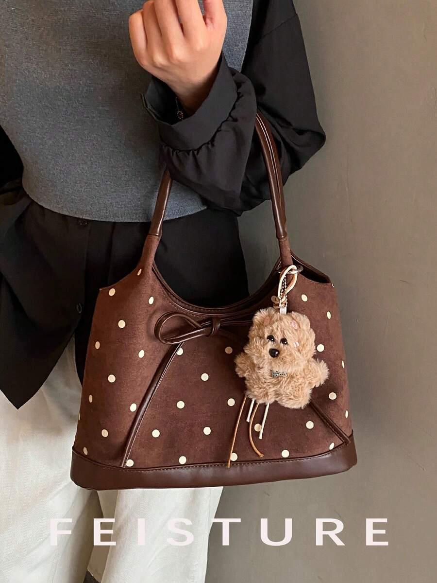SHEIN BRĄZOWA TOREBKA NA RAMIĘ S07__37X14X29