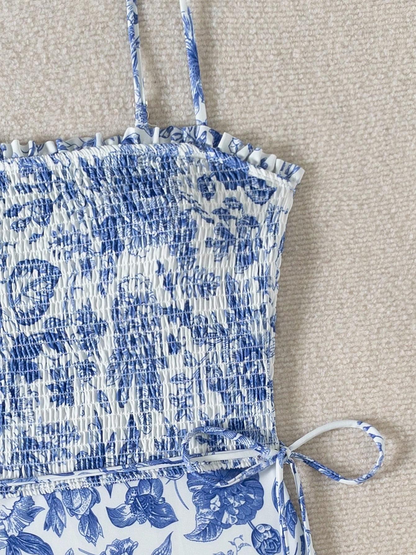 SHEIN JEDNOCZĘŚCIOWY STRÓJ KĄPIELOWY WZÓR S09__M