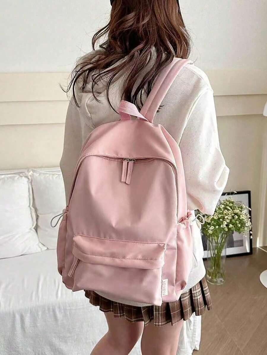 SHEIN RÓŻOWY PLECAK BASIC S07__28Z36CM
