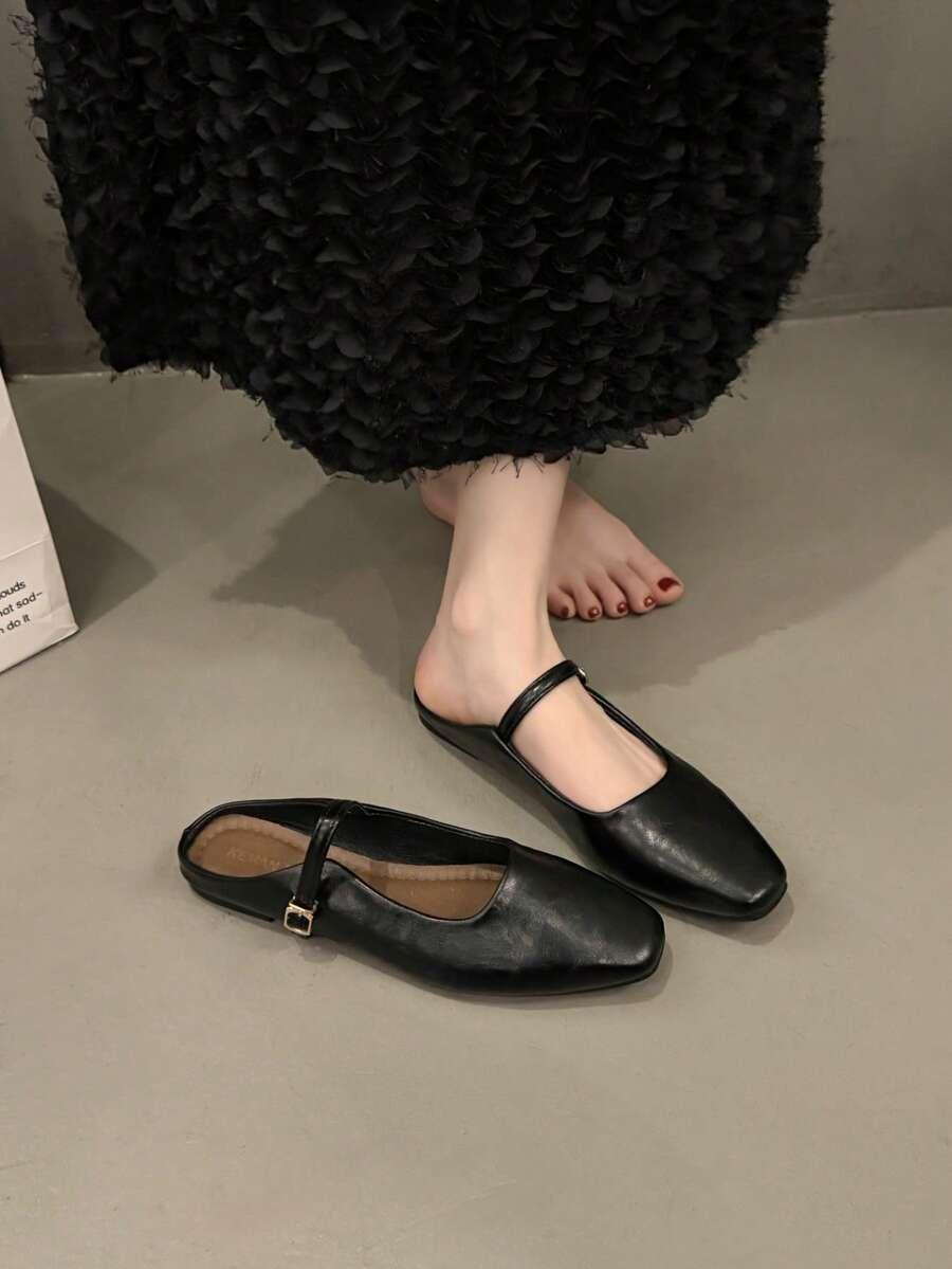 SHEIN CZARNE BALERINY SPRZĄCZKA S06__40,5