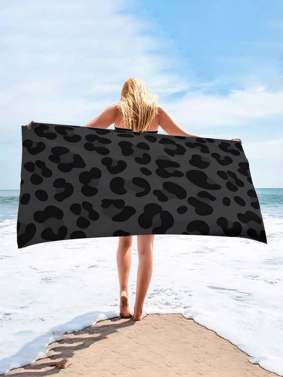 SHEIN PLAŻOWY RĘCZNIK ANIMAL PRINT S07__90X180
