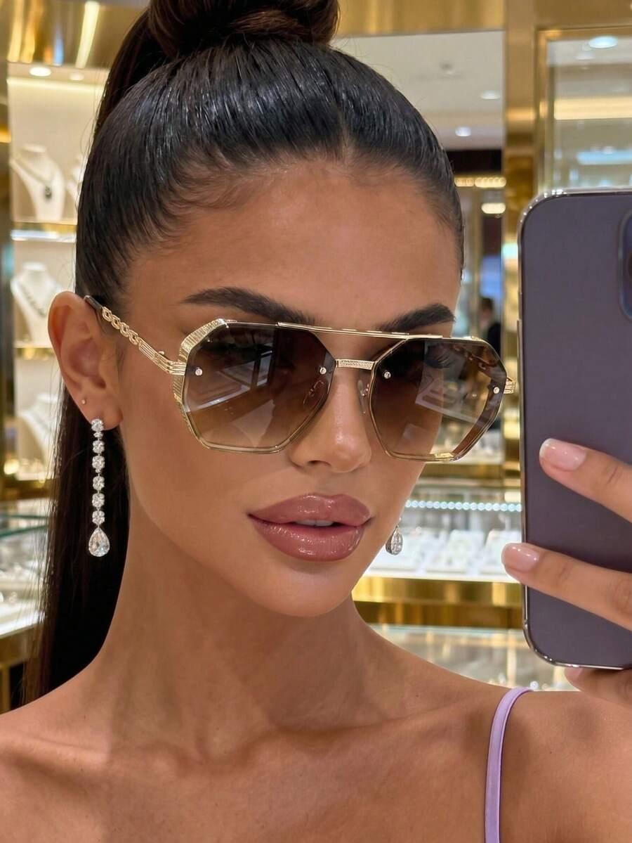 SHEIN CZARNE OKULARY PRZECIWSŁONECZNE S07