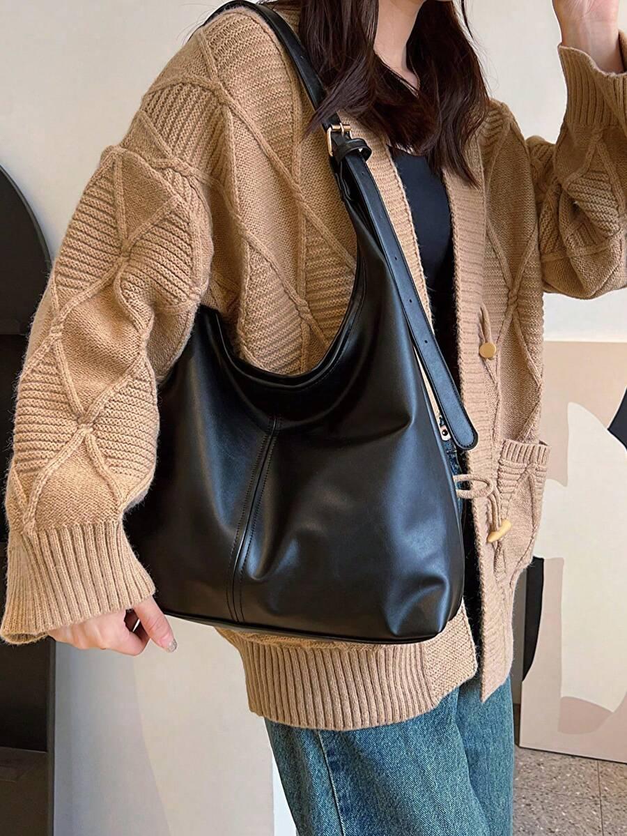 SHEIN CZARNA TOREBKA NA RAMIĘ S07__40X25