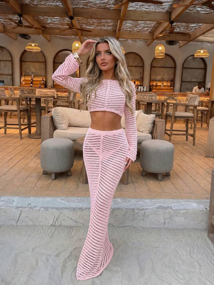 SHEIN BLUZKA SPÓDNICA KOMPLET S06__L