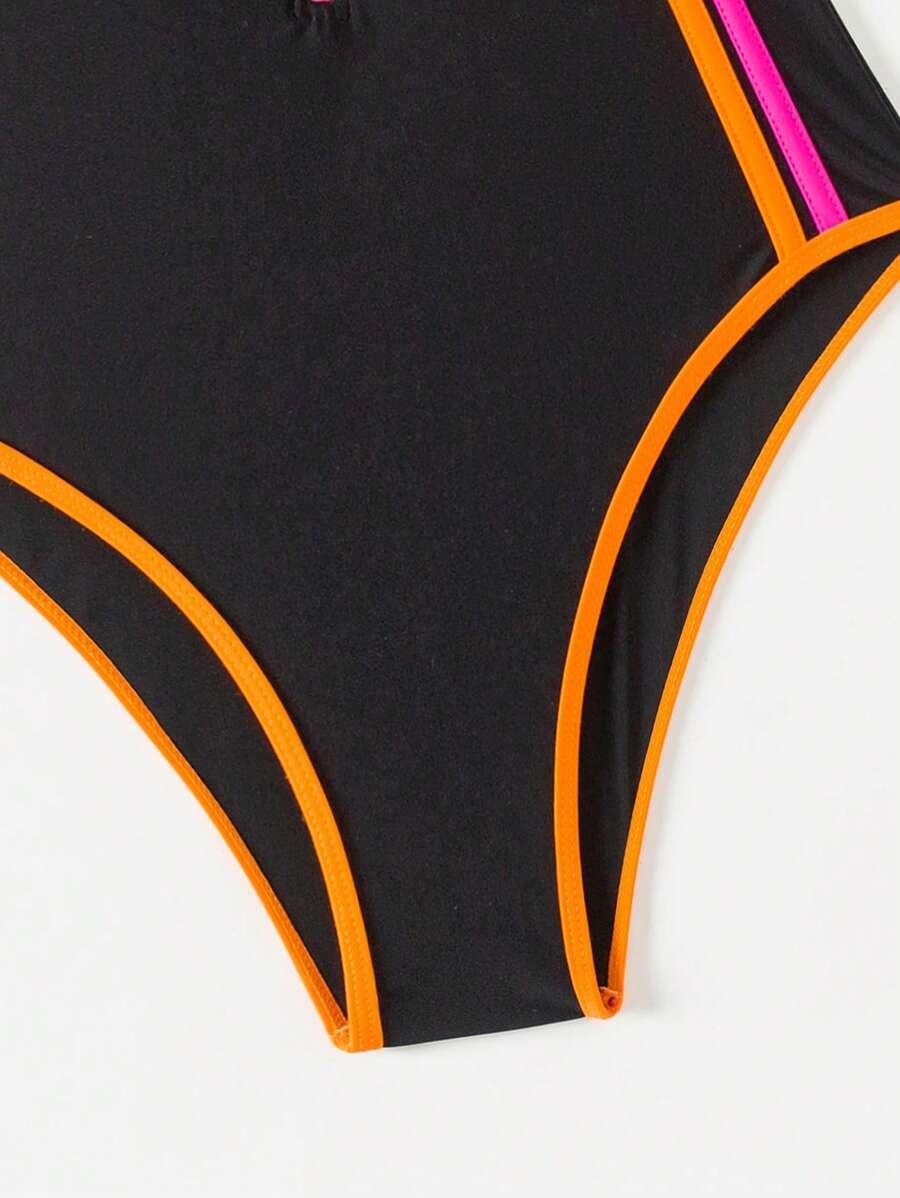 SHEIN JEDNOCZĘŚCIOWY KOSTIUM KĄPIELOWY S09__XL