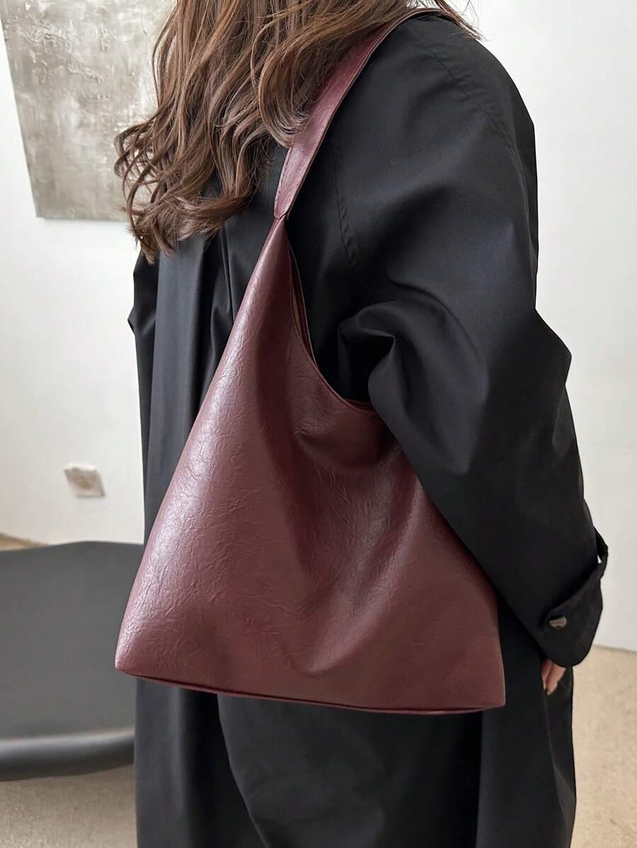 SHEIN BORDOWA TOREBKA IMITACJA SKÓRY S07__12,5X37X32CM