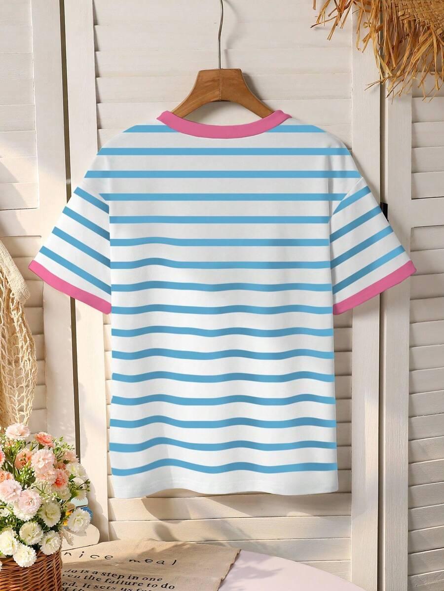 SHEIN BLUZKA WZÓR PASKI S06__146/152