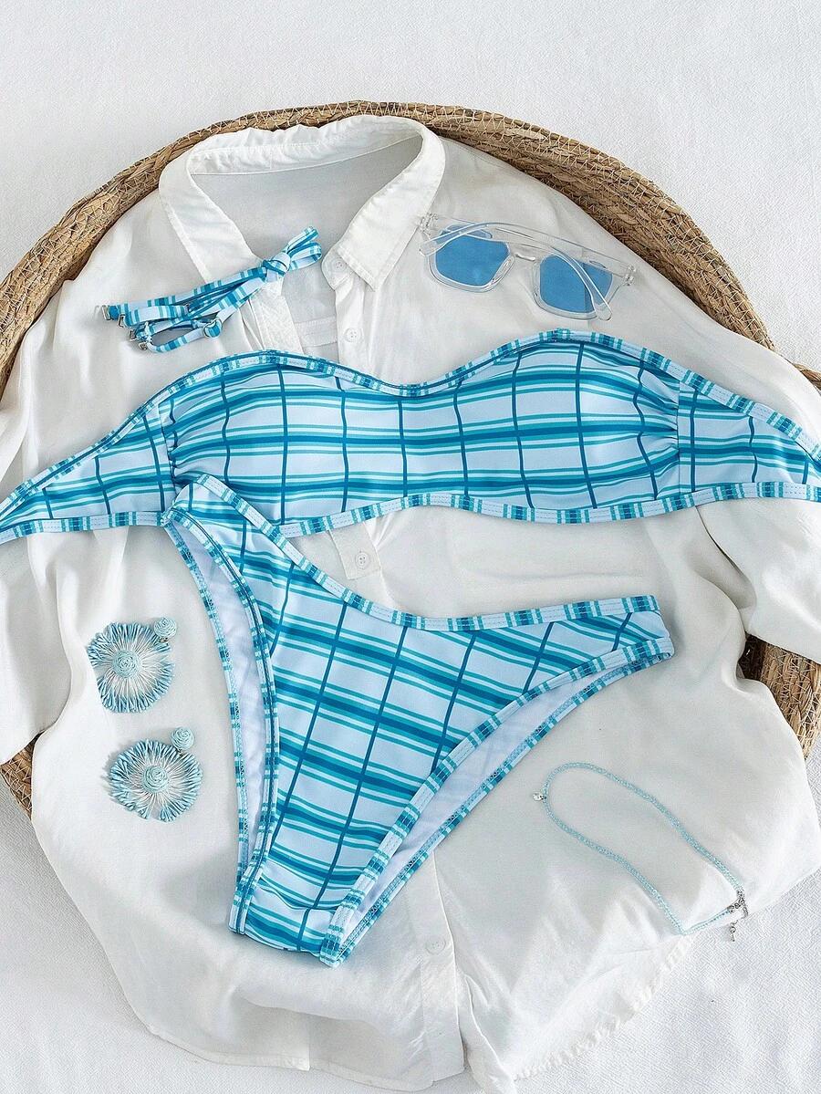 SHEIN DWUCZĘŚCIOWY STRÓJ KĄPIELOWY S09__XS