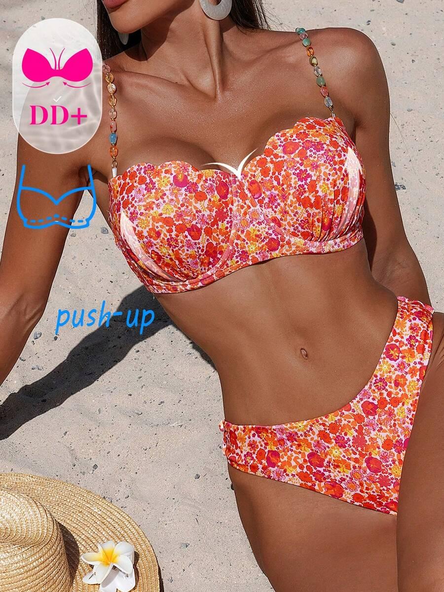 SHEIN DWUCZĘŚCIOWY STRÓJ KĄPIELOWY S09__90E