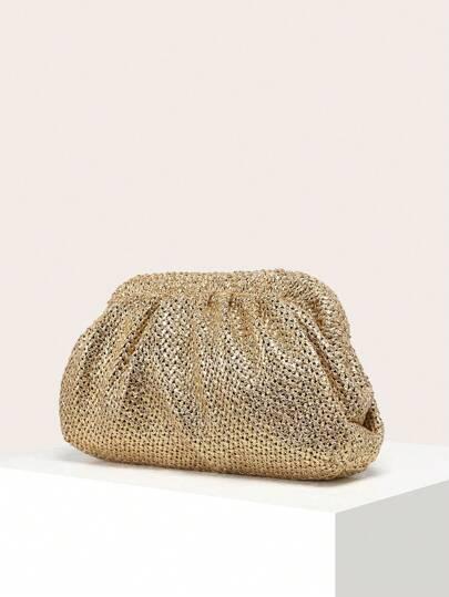 SHEIN ZŁOTA TOREBKA KOPERTÓWKA S07__27X16